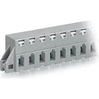 Wago 741-327 Leiterplattenklemme,Drücker,2,5 mm2,grau 741327 - 15 Stück