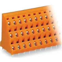 Wago 737-606 Dreistock-Leiterplattenklemme,2,5 mm2,Rastermaß 7,62 mm,orange 737606 - 20 Stück