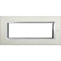 Legrand HA4806XC Abdeckrahmen AXOLUTE: 6 Module, Farbe: Aluminium, gebürstet