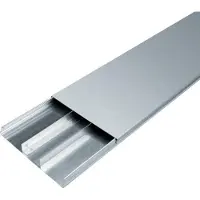 Hager UK240283 Unterflurkanal 3-zügig estrichüberdeckt aus Stahlblech UK 240x28mm - 2 Meter