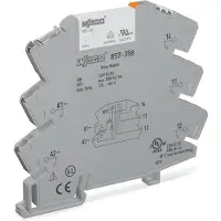 Wago 857-358 Relaismodul,Eingangsnennspannung AC/DC 230 V,1 Wechsler,grau 857358