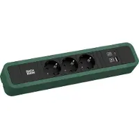 Bachmann 350.208 PRIMO 2 3xCEE7/3 1xUSB A/C 22W 2,0m CEE7/7 RAL6028 350208