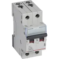 Legrand 403531 TX3 Leitungsschutzschalter C-Charakteristik, 32A, 2-polig, 6kA, 400VAC, 2TE