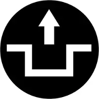 Eaton 218223 Tastenplatte, hoch schwarz, Symbol entriegeln M22-XDH-S-X12 - 10 Stück