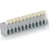 Wago 257-436 Leiterplattenklemme,Drücker,2,5 mm2,grau 257436 - 5 Stück