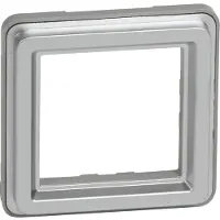 Legrand 077881 Mosaic Adapter ohne Klappdeckel Soliroc IP20 IK10 grau