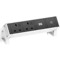 Bachmann DESK2 2xUK 1xUSB C 30W 0,2m GST18 RAL9010