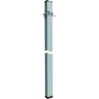 Hager DAK802800ELN Deckenanschlusssäule 1-seitig mit Klemmbefestigung Alu DA200 Länge 2,8m eloxiert