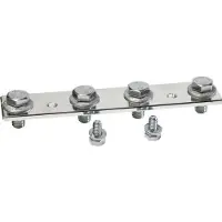 Hager UM40W5 Cu-Schienen, univers, Wandlerlasche 40x5x200mm, für N oder PE