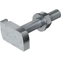 Obo Bettermann OBO 1148326 Hammerkopfschraube für Profilschiene MS4121/4141 M10x60mm Stahl Zinklamelle MS41HB M10x60 ZL - 25 Stück