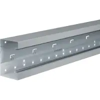Hager BRS851301VERZ Brüstungskanal-Unterteil frontrast BRS 85x130mm OT 80mm aus Stahlblech verzinkt - 2 Meter