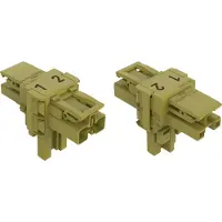 Wago 770-1602 T-Verteiler,2-polig,Kod. B,hellgrün 7701602 - 50 Stück