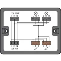Wago 899-631/308-000 Verteilerbox Wechselschaltung 1 Eingang, schwarz
