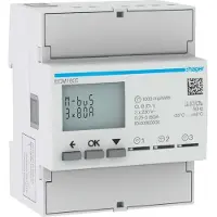 Hager ECM180T Energiezähler 1ph,direkt 3x80A, MBUS