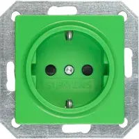 Siemens 5UB1520 DELTA i-system SCHUKO-Steckdose mit erhöhtem Berühungsschutz, grün