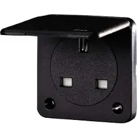 MENNEKES MEN 10713 Schuko-Anbausteckdose 13A schwarz