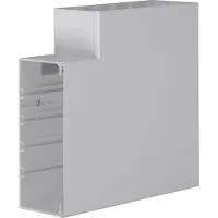 Hager FB9923057030 Flachwinkel aus Grundprofil PVC zu FB 100x230mm steingrau