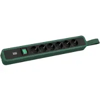 Bachmann 350.210 PRIMO 2 6xCEE7/3 1xSchalter mit Schlaufe 2m CEE7/7 RAL6028 350210