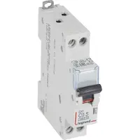 Legrand 407733 DX3 Leitungsschutzschalter C-Charakteristik, 0,5A, 1-polig+N, 6kA, 230VAC, 1TE