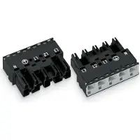 Wago 770-415 Stecker,5-polig,Kod. A,schwarz 770415 - 50 Stück
