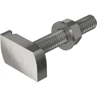 Obo Bettermann OBO 1148426 Hammerkopfschraube für Profilschiene MS4121/4141 M10x60mm Edelstahl, rostfrei blank, nachbehandelt MS41HB M10x60 A4 - 25 Stück