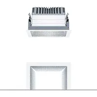 Zumtobel 60816134 LED Decken-Einbauleuchte PANOS EVO Q190H 19W 840 LDO FAL WH