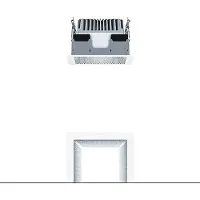 Zumtobel 60816086 LED Decken-Einbauleuchte PANOS EVO Q140H 9W 840 LDO FAL WH