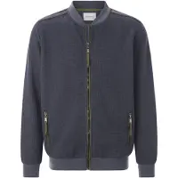 Babista Sweatjacke "Sweatjacke EMANORO", Herren, Gr. L, blau (dunkelblau melange), Obermaterial: 60% Baumwolle CO. 40% Polyester COOLMAX PES(Coolmax)., Sweatjacken Sweatjacke