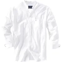 Babista Langarmhemd "Stehkragenhemd VITTORINO", Herren, Gr. XL, weit, weiß, Obermaterial: 100% Baumwolle CO., Hemden Langarmhemd