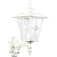 Albert 671804 Wandleuchte Typ Nr. 1804 - Farbe: weiß-gold, für 1 x Lampe, E27