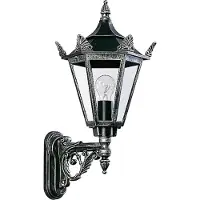 Albert 601806 Wandleuchte Typ Nr. 1806 - Farbe: schwarz-Silber, für 1 x Lampe, E27