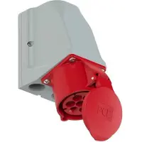 Pce 927-6v Wanddose schleifbar 32A 7p 6h IP44