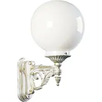 Albert 670609 Wandleuchte Typ Nr. 0609 - Farbe: weiß-gold, für 1 x Lampe, E27