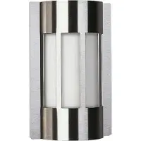 Albert 696119 Wandleuchte Typ Nr. 6119 - Edelstahl für 1 x Lampe, E27