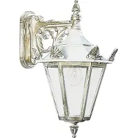 Albert 671807 Wandleuchte Typ Nr. 1807 - Farbe: weiß-gold, für 1 x Lampe, E27