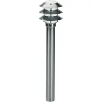 Albert 692256 Pollerleuchte Typ Nr. 2256 - Edelstahl, für 1 x Lampe, E27