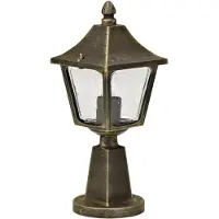 Albert 650540 Sockelleuchte Typ Nr. 0540 - Farbe: braun-messing, für 1 x Lampe, E27