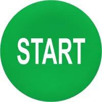 Schneider Electric Tastensch., grün, Beschrif. START, weiß, f. Frontelem. rund, flach Druckt. ZBA333