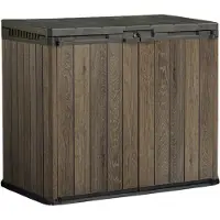 Rojaplast Garten-Aufbewahrungsschrank Keter SIO DARWIN 1 150 L – braun / Walnuss