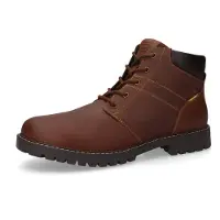 Camel active Winterboots , Herren, Gr. 44, Warmfutter, braun, Leder, Schuhe Winterboots, Schnürstiefel mit Profilsohle und Warmfutter