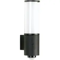 Albert 660320 Wandleuchte Typ Nr. 0320 - Farbe: schwarz, mit BWM für 1 x Lampe max. 20 W, E27, 2 Ersatzgläser: 90260370 + 90210309