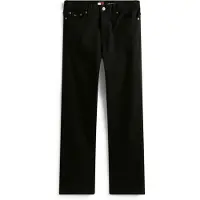 Tommy Hilfiger Slim-fit-Jeans TOMMY JEANS "KIRA MR SLIM STR DI4187", Damen, Gr. 32, Länge 30, schwarz (denim schwarz), Denim/Jeans, Obermaterial: 99% Baumwolle, 1% Elasthan, unifarben, slim fit, Jeans Slim-fit-Jeans