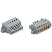 Wago 2231-117/031-000 1-Leiter-Federleiste,Drücker,Push-in CAGE CLAMP,grau 2231117031000 - 10 Stück