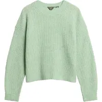Superdry für Damen. W6110579A Jersey Brushed grün (M), Lässig, Acryl, Langarm