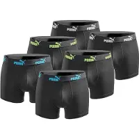 Puma Herren Boxershorts 6er Pack black combo - XXL