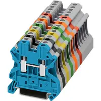 Siemens 8WH1000-0AF06 Reihenklemme, 2,5mm2 gelb Schraubbefestigung 2 Anschlüsse gelb 8WH10000AF06 - 50 Stück