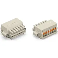 Wago 2734-108/107-000 1-Leiter-Federleiste,Drücker,Push-in CAGE CLAMP,lichtgrau 2734108107000 - 50 Stück
