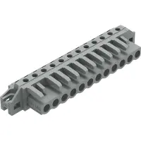 Wago 232-242/031-000 THT-Federleiste,abgewinkelt,Rastermaß 5 mm,grau 232242031000 - 25 Stück