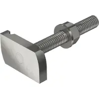 Obo Bettermann OBO 1148414 Hammerkopfschraube für Profilschiene MS4121/4141 M8x60mm Edelstahl, rostfrei blank, nachbehandelt MS41HB M8x60 A4 - 25 Stück
