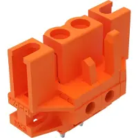 Wago 232-162/047-000 THT-Federleiste,gerade,Rastermaß 5,08 mm,orange 232162047000 - 100 Stück